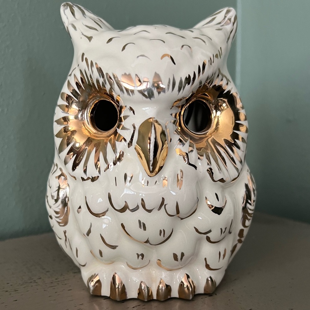 Vintage Handmade Ceramic Hoot Owl Nightlight With Switch 🦉 - Picture 4 of 16
